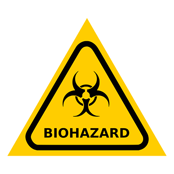 Знак «Карантин», Q13.5 (пленка, сторона 200 мм)